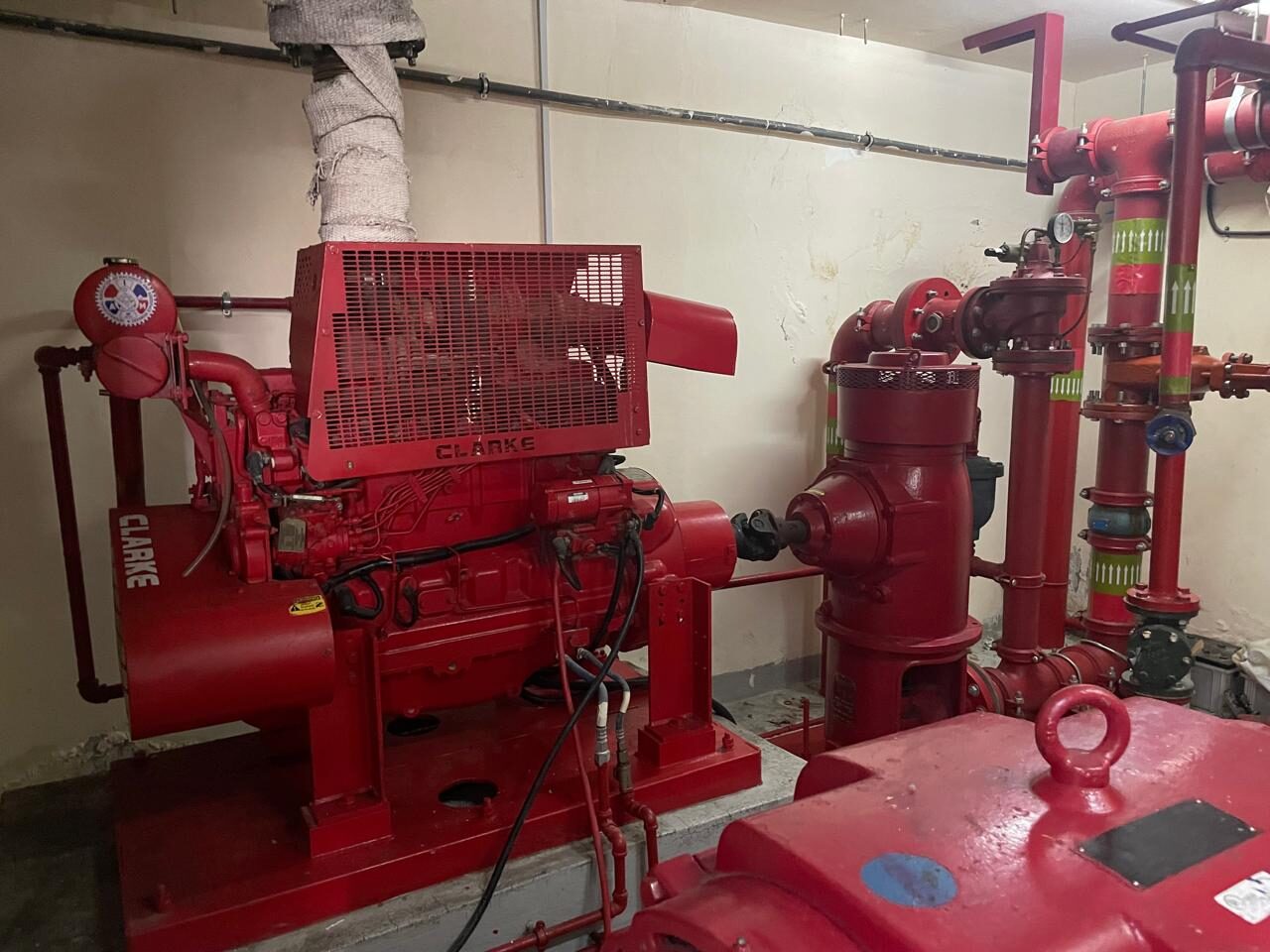 Fire pump room under risk survey